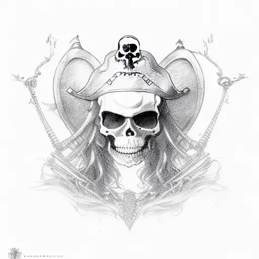 pirate queen i love you beyond beyonds tattoo design idea