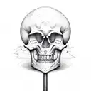 skeleton golf tattoo design idea