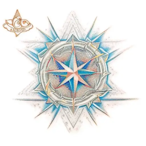 fondo de estrellas tattoo design idea
