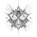 fondo de estrellas tattoo design idea