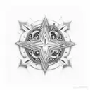 fondo de estrellas tattoo design idea