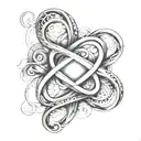 infinity symbol incorporating elements tattoo design idea