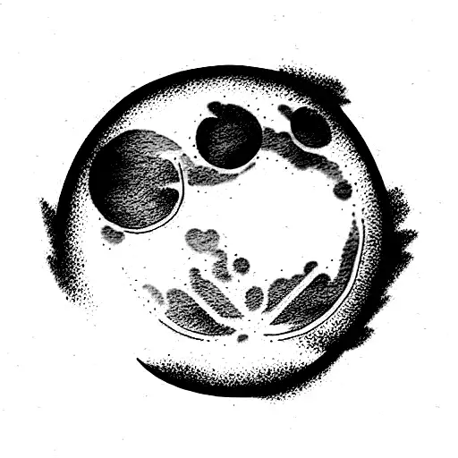 Full Moon tattoo design idea