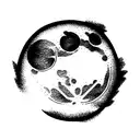 Full Moon tattoo design idea