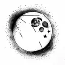 Full Moon tattoo design idea