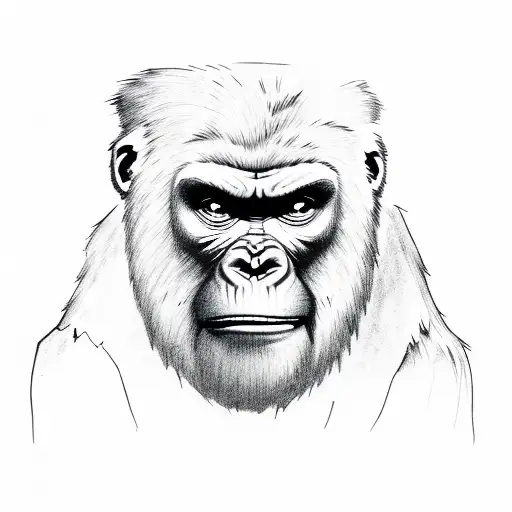 Gorillaz tattoo design idea