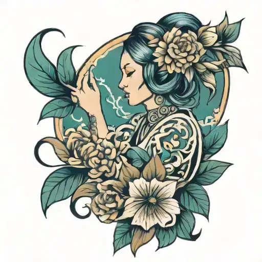 virgo goddess fore arm tattoo tattoo design idea