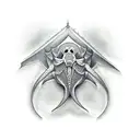 stingray skeleton  tattoo design idea