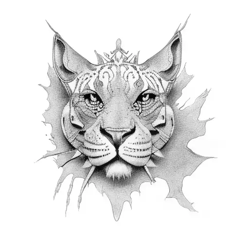 western leather tattoo design idea