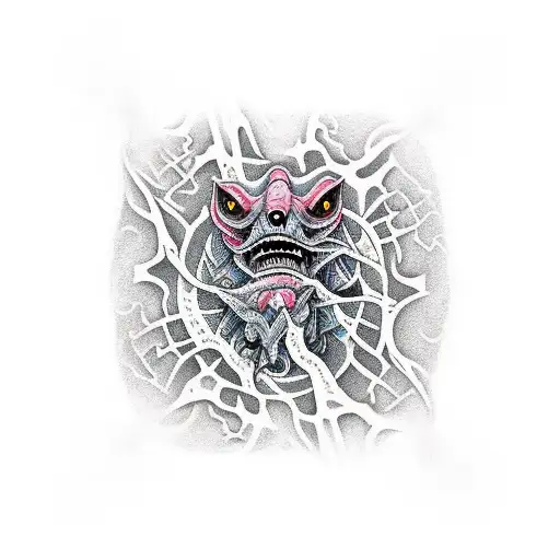 cryptid tattoo design idea
