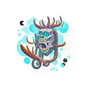 cryptid tattoo design idea