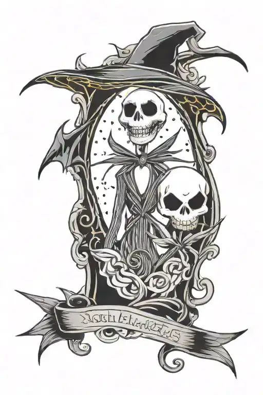 The Nightmare Before Christmas tattoo design idea