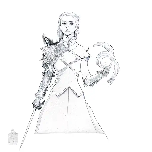 a game of thrones character tattoo design idea