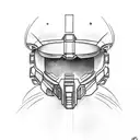 halo with daddy tattoo design idea