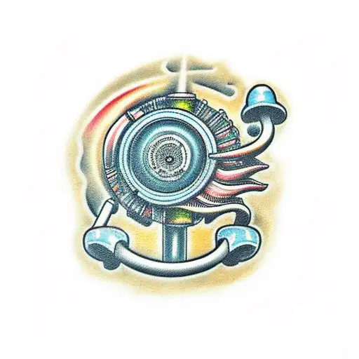 turbos y motores de autos tattoo design idea