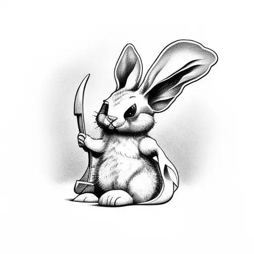 playboy bunny grim reaper tattoo design idea