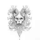 old school scale tattoo design idea