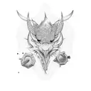 old school scale tattoo design idea