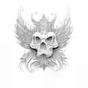 old school scale tattoo design idea