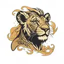 Simba tattoo design idea