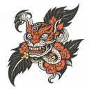 1950s tattoo design idea