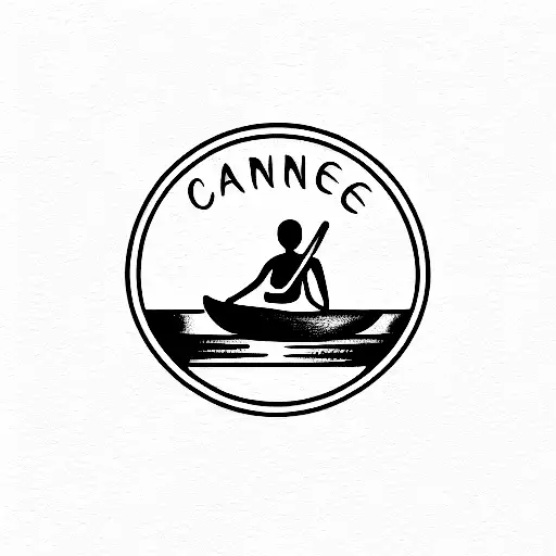 canoe sprint medal  tattoo design idea