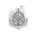 hammer and sickle  tattoo design idea