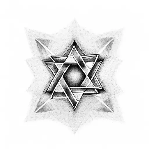 Star of David  tattoo design idea