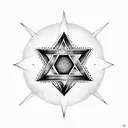 Star of David  tattoo design idea