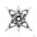 Star of David  tattoo design idea