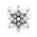 Star of David  tattoo design idea