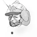 Van Gogh style approach minimalist for cover up, japanese design tattoo design idea