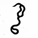 Long Snake tattoo design idea