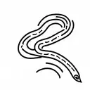 Long Snake tattoo design idea
