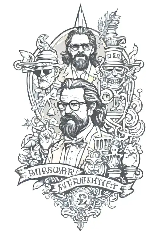 movie, Lebowski, oz tattoo design idea