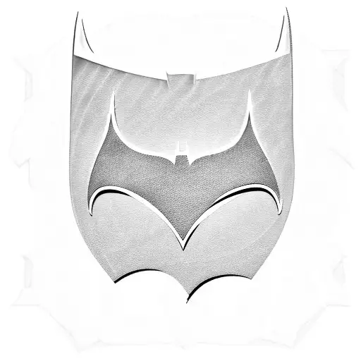  Batman emblem  with the letters "JIP" tattoo design idea