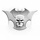  Batman emblem  with the letters "JIP" tattoo design idea