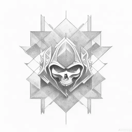 Markus name negative shading  tattoo design idea