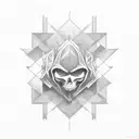 Markus name negative shading  tattoo design idea