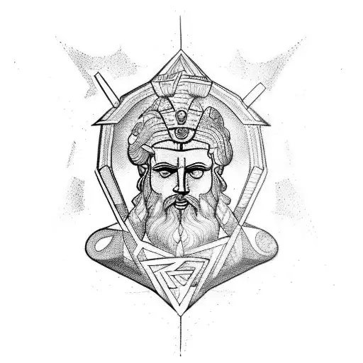 Zeus tattoo design idea