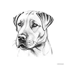 Labrador retriever  tattoo design idea