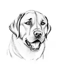 Labrador retriever  tattoo design idea