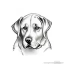 Labrador retriever  tattoo design idea