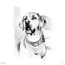 Labrador retriever  tattoo design idea