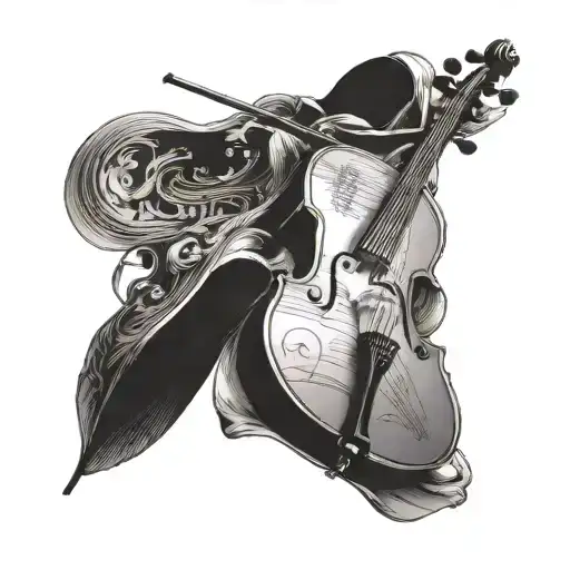 cello sheet music  tattoo design idea