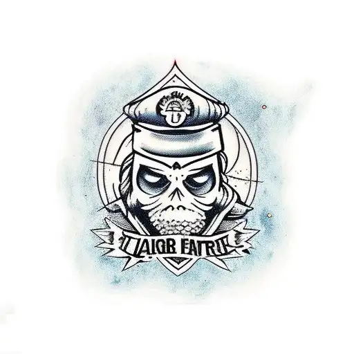 homem com arco na mão  tattoo design idea