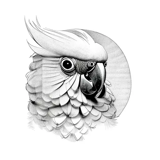cockatoo tattoo design idea