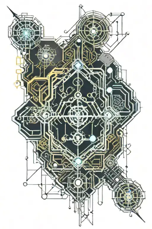 Neural Network & Artificial Intellegence tattoo design idea