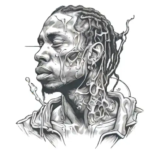 look in my eyes Travis Scott  tattoo design idea