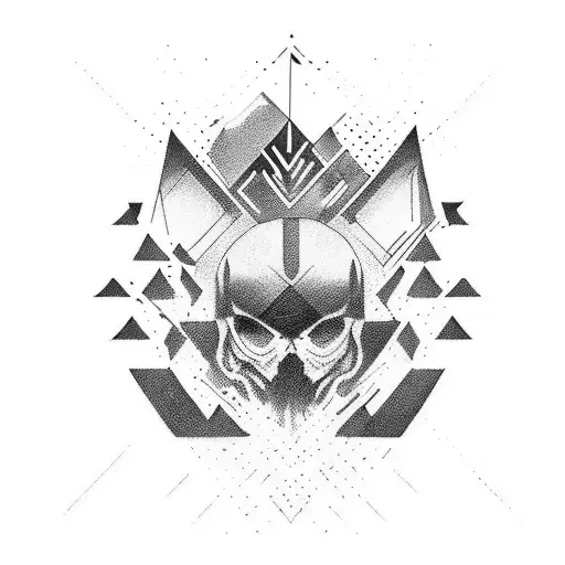 blackout tattoo design idea